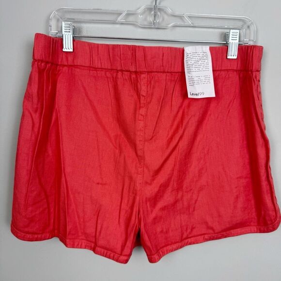 LEVEL 99 | NEW Nemo Coral Linen Tencel Shorts with Pockets Women’s Size 27 & 29 - Picture 7 of 10